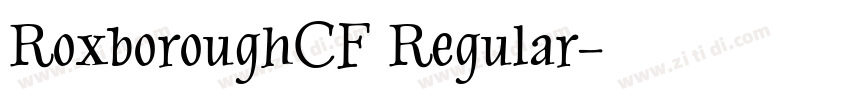 RoxboroughCF Regular字体转换